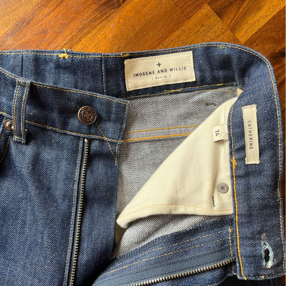 SOLD****IMOGENE + WILLIE Catherine Jeans 100% Cotton indigo high waist - Picture 8 of 9